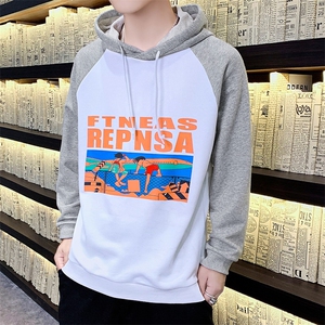 2021年新款秋季卫衣男连帽潮流宽松潮牌薄款外套头HS2118