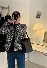 【现货】onetwo设计款早冬款格纹小香外套，其它，one&two