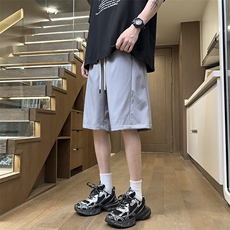 港风工装休闲裤高街五分裤宽松沙滩裤直通短裤DK312P28，男装牛仔裤，星座1204-3