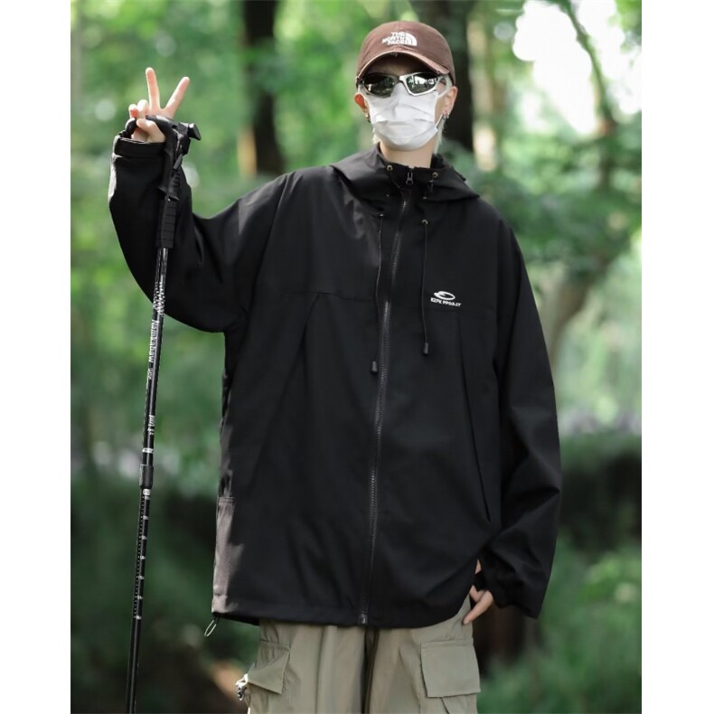 vintage冲锋衣男款2023新款山系户外防水登山服外套春秋 W9270图片