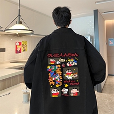 牛仔夹克男大码牛仔外套男茄克NJ77311-P60加绒款-P75，男装夹克，电商A040