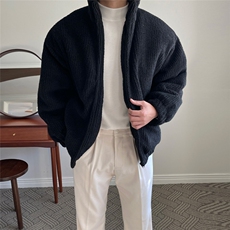 翻领灯芯绒宽松棉服男士秋季新款重工加厚高克重毛绒短款夹克外套，男装夹克，星座710