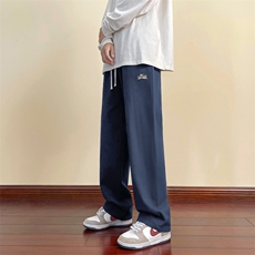 保暖纯色系绳直筒阔脚百搭长裤K630-特批38加绒特批46，男装休闲裤，星座718-1