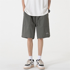 ！2023夏季新款男士透气冲孔短裤速干超薄五分裤DK251P45控69，男装休闲裤，电商B220