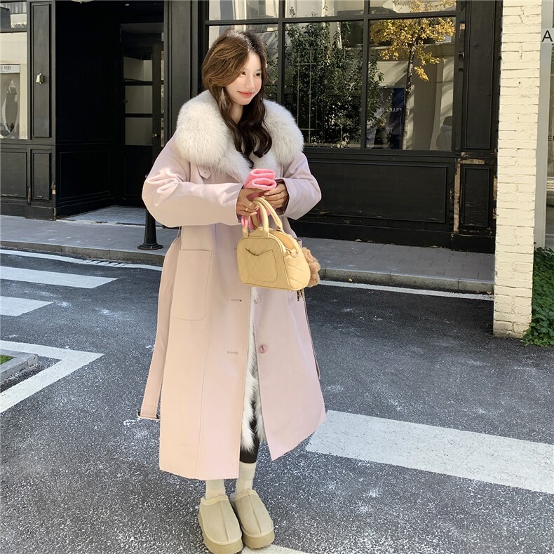 大货主推内里整兔毛派克风衣外套2C332-8556-P295K438,女装皮草,2C332