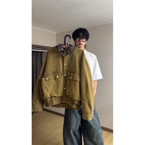 【有货】6501CC-特P96 工装夹克男水洗剪裁宽松美式复古外套图片