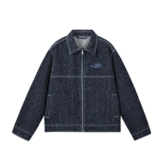 水洗牛仔外套男款春美式痞帅上衣服宽松休闲工装夹克JK1321-P90，男装工装外套，星座1103-3
