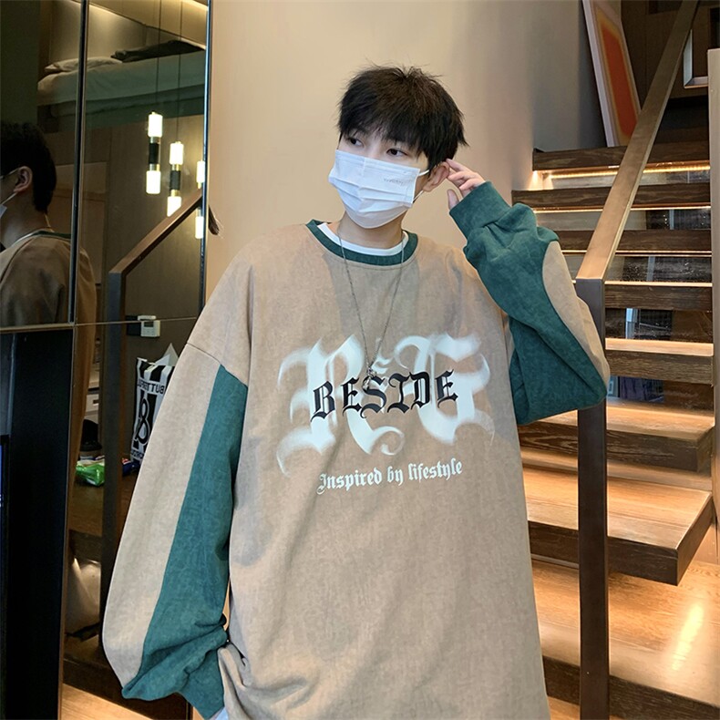 B266-T02-P6023春季新款宽松休闲套头情侣百搭卫衣,男装卫衣,星座B257-1
