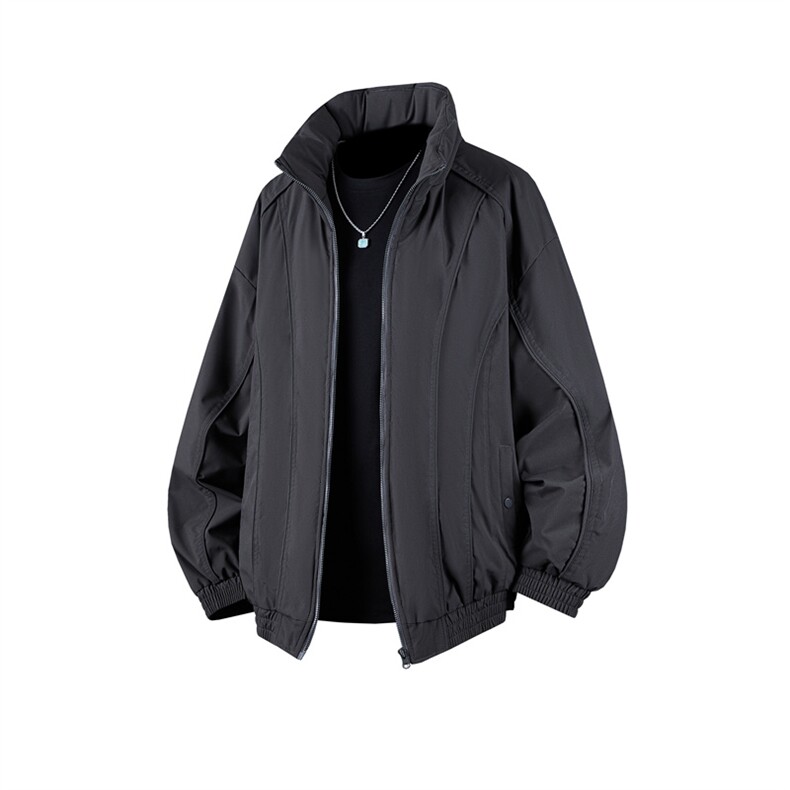 b535-特p73冬季三防工装立领拼接设计感棉衣男保暖宽松棉服，男装棉衣，电商B369（原A024）