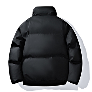 PU皮高街风显高冬季纯色加厚棉服防风保暖皮衣外套MY530 P85图片