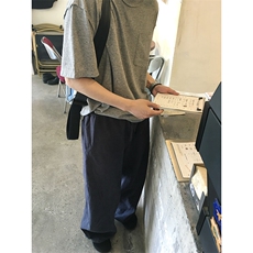 宽松亚麻长裤韩版阔腿裤D328-AK7712-P45特，男装休闲裤，电商D328
