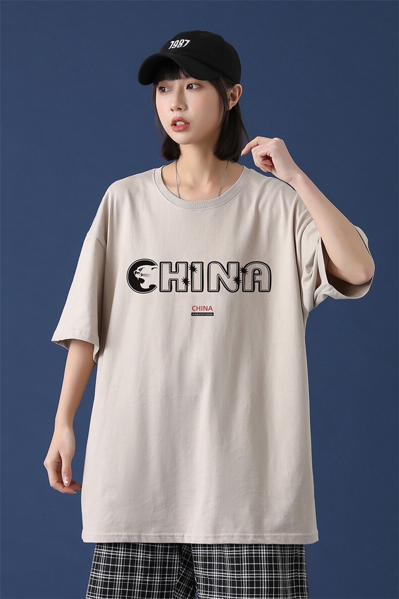 网红t恤ins夏季潮牌短袖衣服简约百搭上衣潮流宽松A161-2-T20-P25,男装T恤,电商A161-2