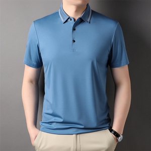 夏季新品休闲百搭宽松潮流翻领透气上衣男士短袖运动服HXF730-P83图片