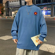 半高领毛衣男士大码针织衫男毛线衣男M18257-P45加绒款-P65，男装针织衫/毛衣，电商A040