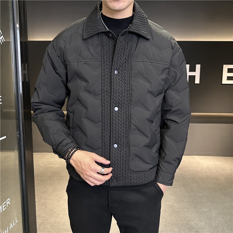 冬季现货主推不断货翻领轻薄灰鸭绒简约羽绒服外套YR121P155,男装羽绒服,电商B226-2（原B217-2）
