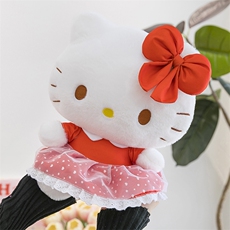 蝴蝶结凯特猫潮流床上伴侣摆件
