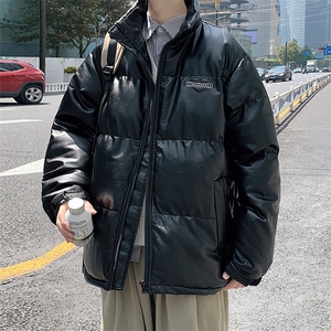 冬季青少年加绒加厚棉服纯色刺绣棉衣外套男士8873-P115控价148图片