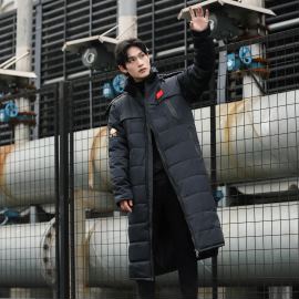 户外运动棉服大衣加厚长款男女大衣保暖外套棉服爸妈长款棉衣潮,男装棉衣,星座1804