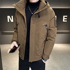 冬季新款工装羽绒服男短款冲锋衣保暖羽绒外套Y9870-P195，男装羽绒服，电商A237