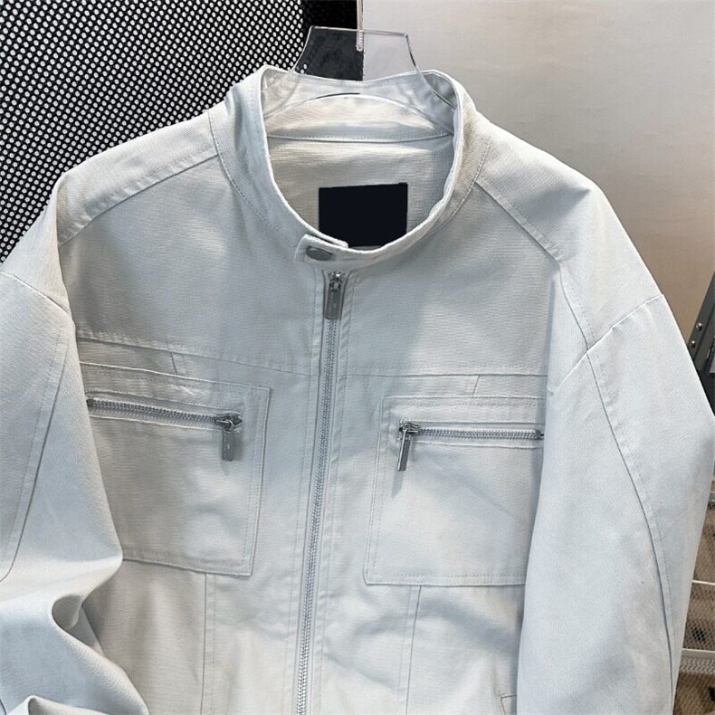 美式复古vintage水洗牛仔外套男女立领工装情侣夹克JK8968-p75,男装夹克,星座1008