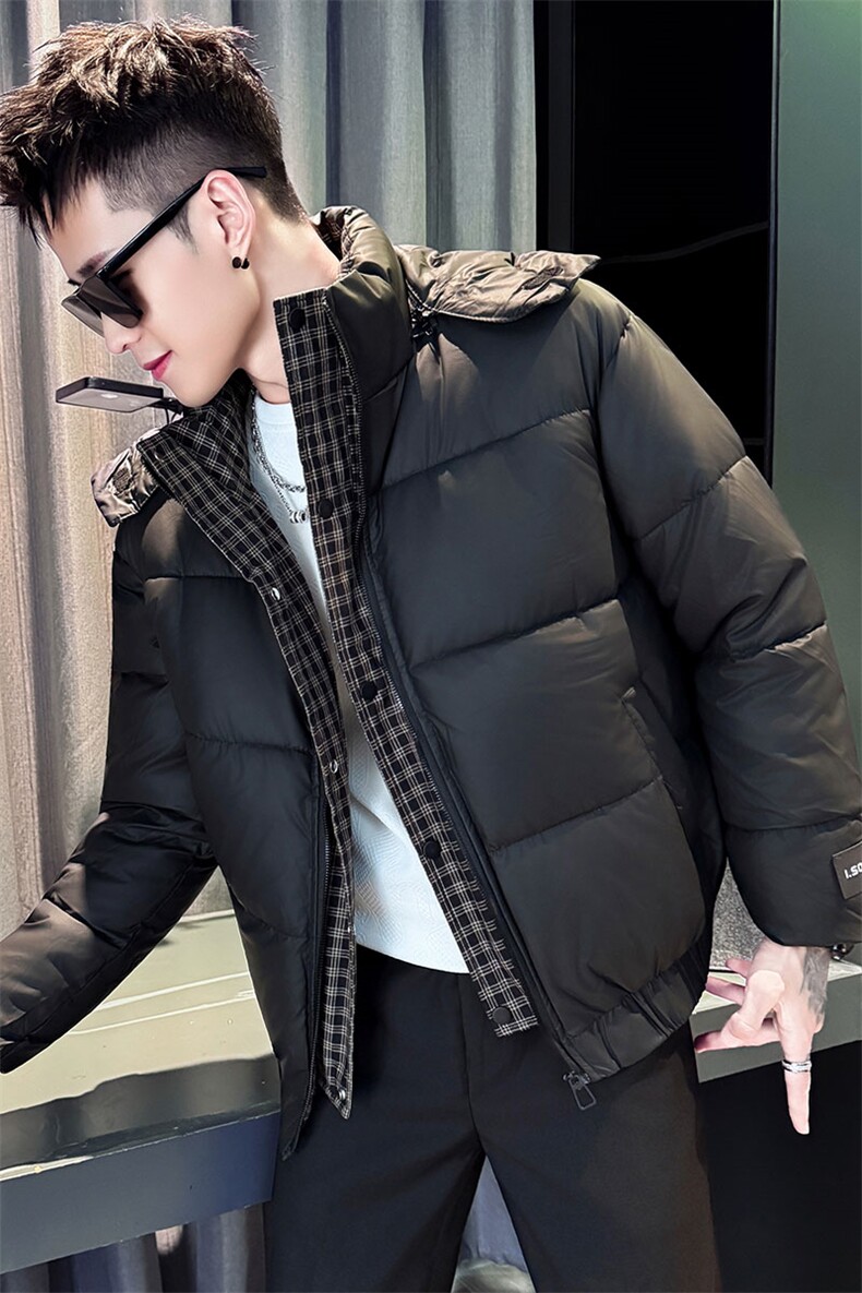 MY8676-P138控178男夹两件连帽棉袄外套冬季新款加厚保暖面包服潮,男装棉衣,星座102A（原电商D309-1）