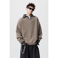 秋冬季假两件针织衫毛衣男M1100-P65，男装针织衫/毛衣，电商D202