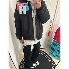 复古刺绣贴标外套趣味宽松飞行服男女春秋新款夹克宽松型JK165，男装夹克，星座1116A（原606A-3）