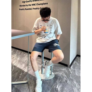网络图现货 美式潮牌时尚简约休闲速干沙滩五分短裤DK1006-20特批图片