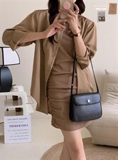 香丽迪网红chic高级感丝滑醋酸外披两件套，其它，香丽迪1