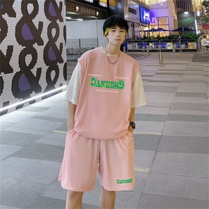 华夫格套装潮流休闲短袖短裤两件套FTZ3055-P55控78图片