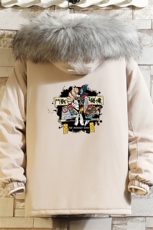 MM48016-P130冬季大毛领衣男士大码加厚袄男服砖墙，男装棉衣，电商A040A