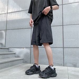 新款牛仔裤子ins潮流百搭高腰显瘦宽松直筒阔腿休闲长裤图片