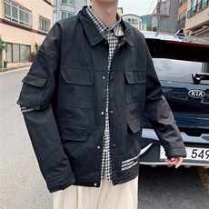 2021日系秋季外套男韩版潮流宽松休闲外套男夹克7896，男装夹克，星座227-7