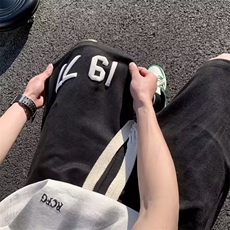 麂皮短裤男潮牌式运动五分裤子1001-1-DK125-P30，男装牛仔裤，星座1001-1