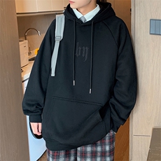 HQ1165-TP65-控价88刺绣卫衣2023秋季青少年港风个性连帽衫男，男装卫衣，电商A102-1
