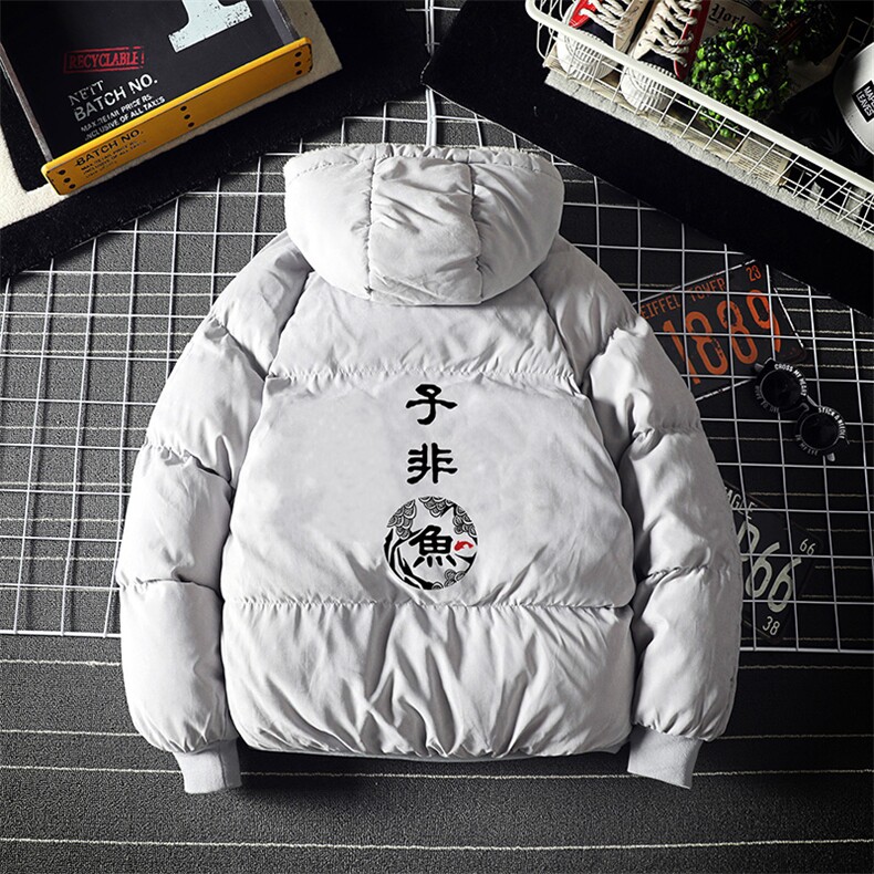 MY16070-P100 加厚加绒连帽衣男大码服男面包服男图片