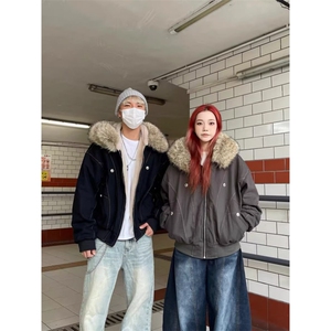 网图 美潮立体解构大毛领座山雕棉服外套 W18333/特P105图片