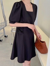 带头花连衣裙，女装连衣裙，亿炫(5F)