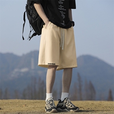 舒适清爽百搭五分卫裤男宽松弹力华棉直筒短裤XD1716特批29，男装休闲裤，星座718