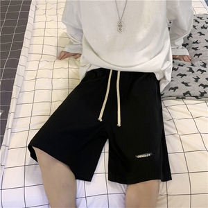 现货港风休闲短裤男宽松五分裤潮流垂感运动百搭中裤 K3177-P25图片