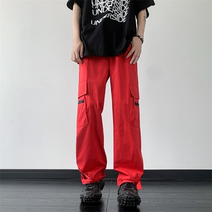 B221 美式ins街头hiphop宽松休闲多口袋工装裤子 LK23120-P65控88图片