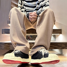 港风冬季卡其加绒加厚灯芯绒休闲裤男长裤子，男装休闲裤，电商A115