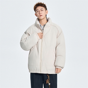 现货冬季美式休闲加厚雪山外套夹克立领纯色三防户外工装棉服图片