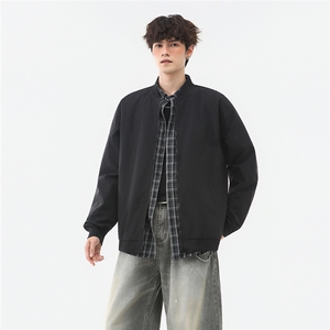 美式高阶秋季棒球服飞行员夹克休闲痞帅百搭情侣外套 J54667 TP35图片