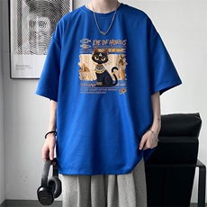 华夫格t恤男短袖男大码五分袖大皂风HT73429-P22，男装T恤，电商A040