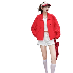 灰色韩系时尚高级感气质防晒外套女2025夏季新款宽松休闲上衣图片