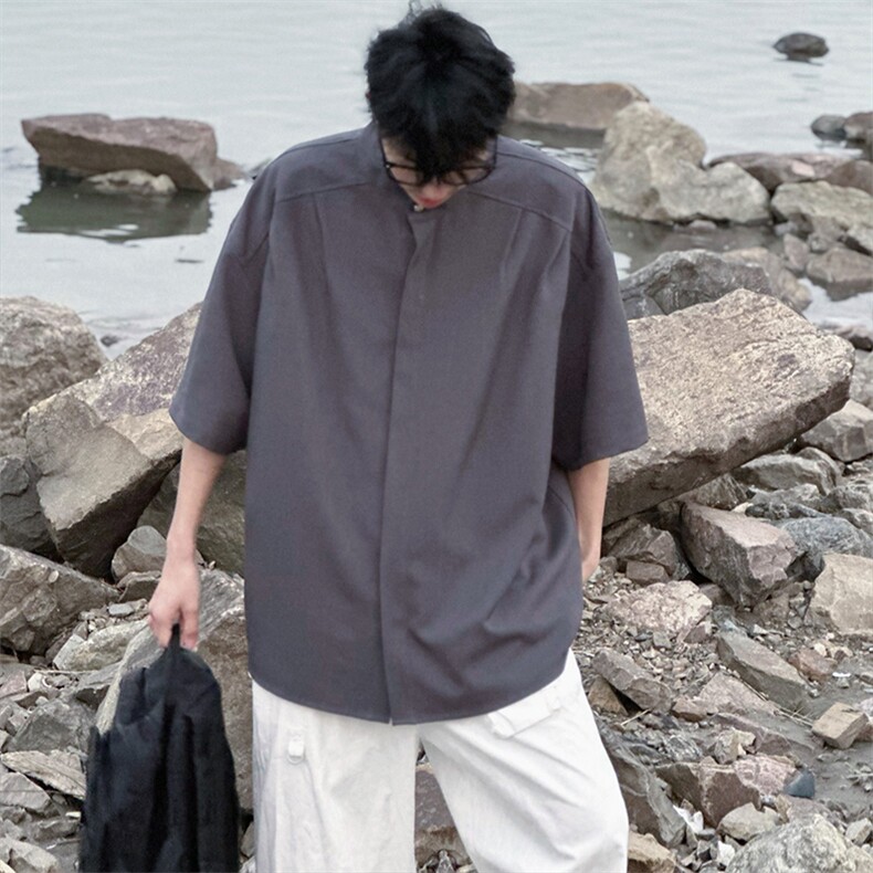 特P32无差价新款夏季时尚百搭衬衫-HC2231日系相机风,男装衬衫,电商A003