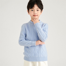 [羊毛]秋冬儿童套头羊毛衫男女同款，童装儿童羊毛衫，鑫贝羊绒