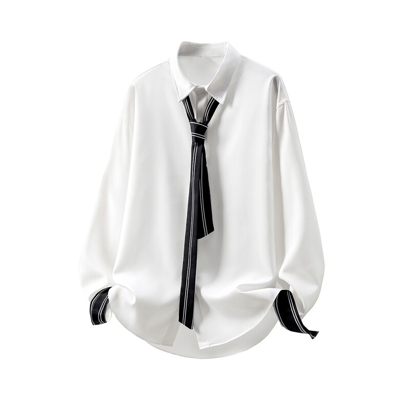 情侣领带款M-5XL大码聚酯纤维衬衣防晒衣长袖衬衫7975P45控68，男装防晒衣，星座226-1