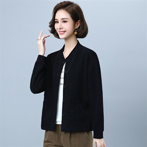2021年春季新款韩版宽松百搭短款外套女士气质休闲棒球服女洋气图片